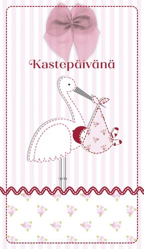 2-osainen kastekortti