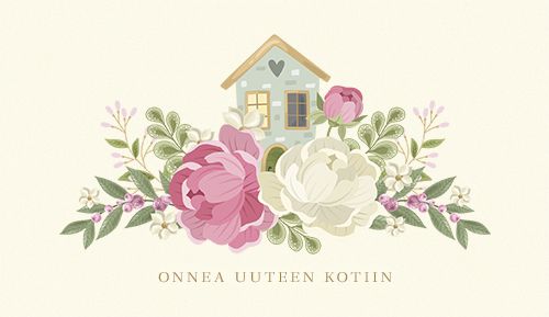 2-osainen kortti uusi koti