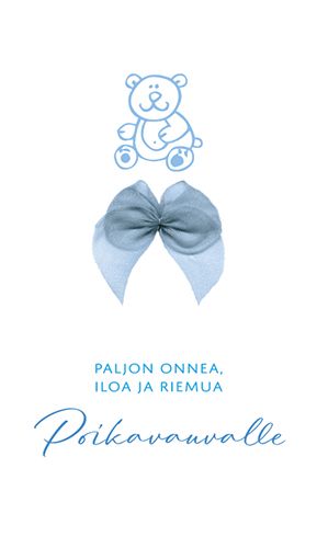 2-osainen vauvakortti poika