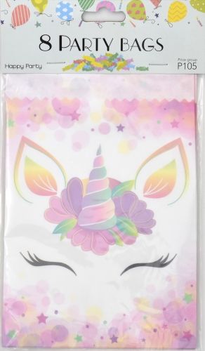 Partypussit yksisarvinen 8 kpl