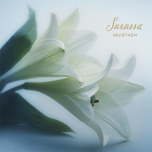 2-osainen adressikortti Liljat osanotto