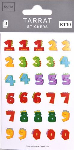 Paperitarra numerot dino