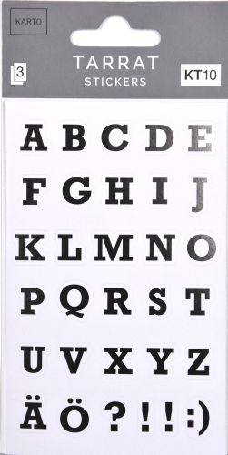 Paperitarra kirjaimet