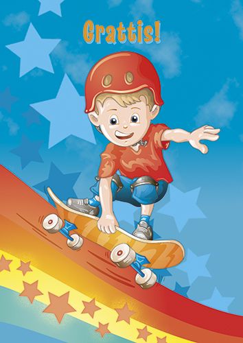 Postikortti lasten onnittelu