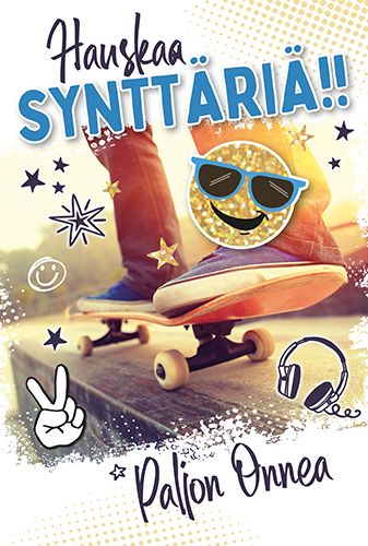 2-osainen nuorten onnittelukortti