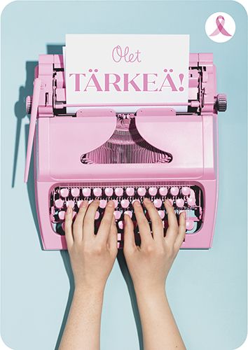 Postikortti Roosa nauha