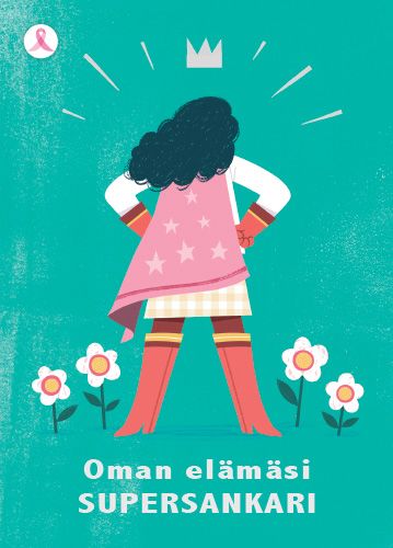 Postikortti Roosa nauha