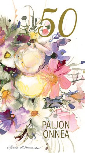 2-osainen vuosikortti 50v Minna Immonen