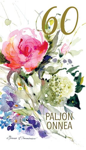 2-osainen vuosikortti 60v Minna Immonen
