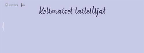 Telineopaste 90x32 cm Kotimaiset taiteilijat