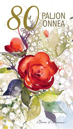 2-osainen vuosikortti 80v Minna Immonen