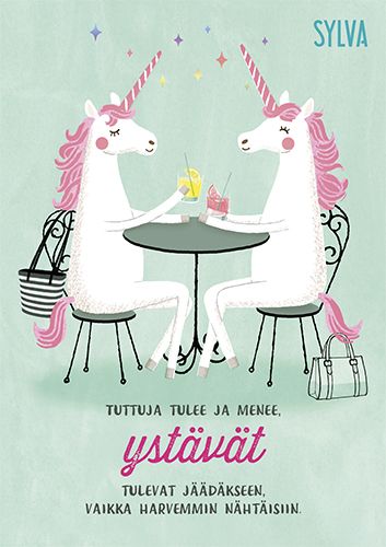 Ystävänpäiväkortti Sylva postimaksu maksettu