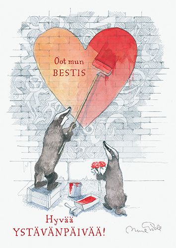 Ystävänpäiväkortti Animo