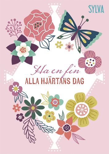 Ystävänpäiväkortti Sylva ruotsinkielinen postimaksu maksettu