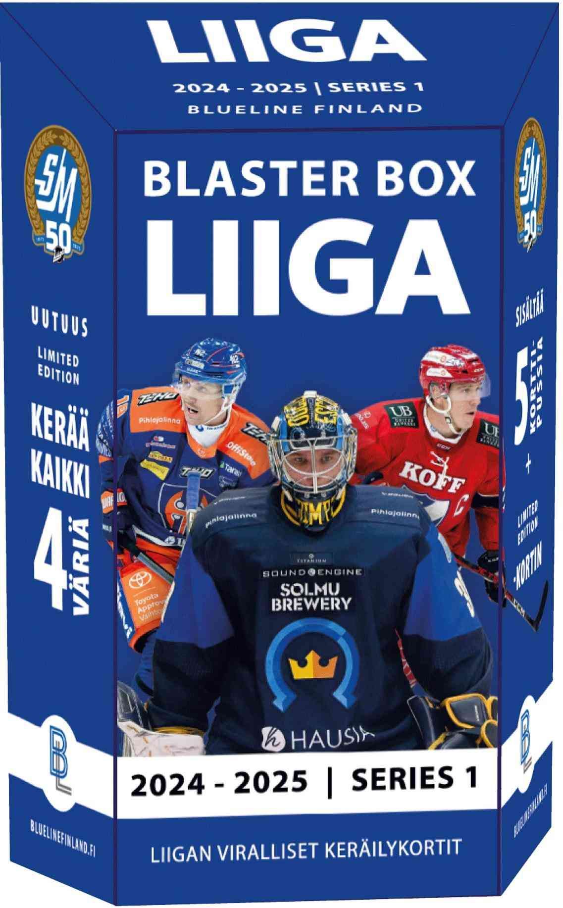 Blueline Liigakortit Blaster Box Series 1 2024-2025 Liigan Viralliset Keräilykortit