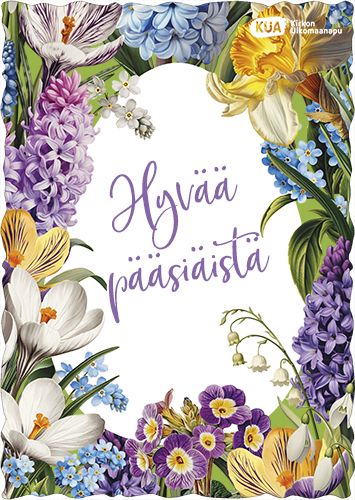 Pääsiäiskortti Kirkon ulkomaanapu postimaksu maksettu