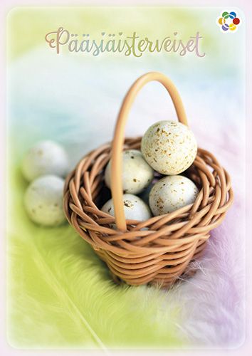 Pääsiäiskortti Suomen Syöpäpotilaat postimaksu maksettu