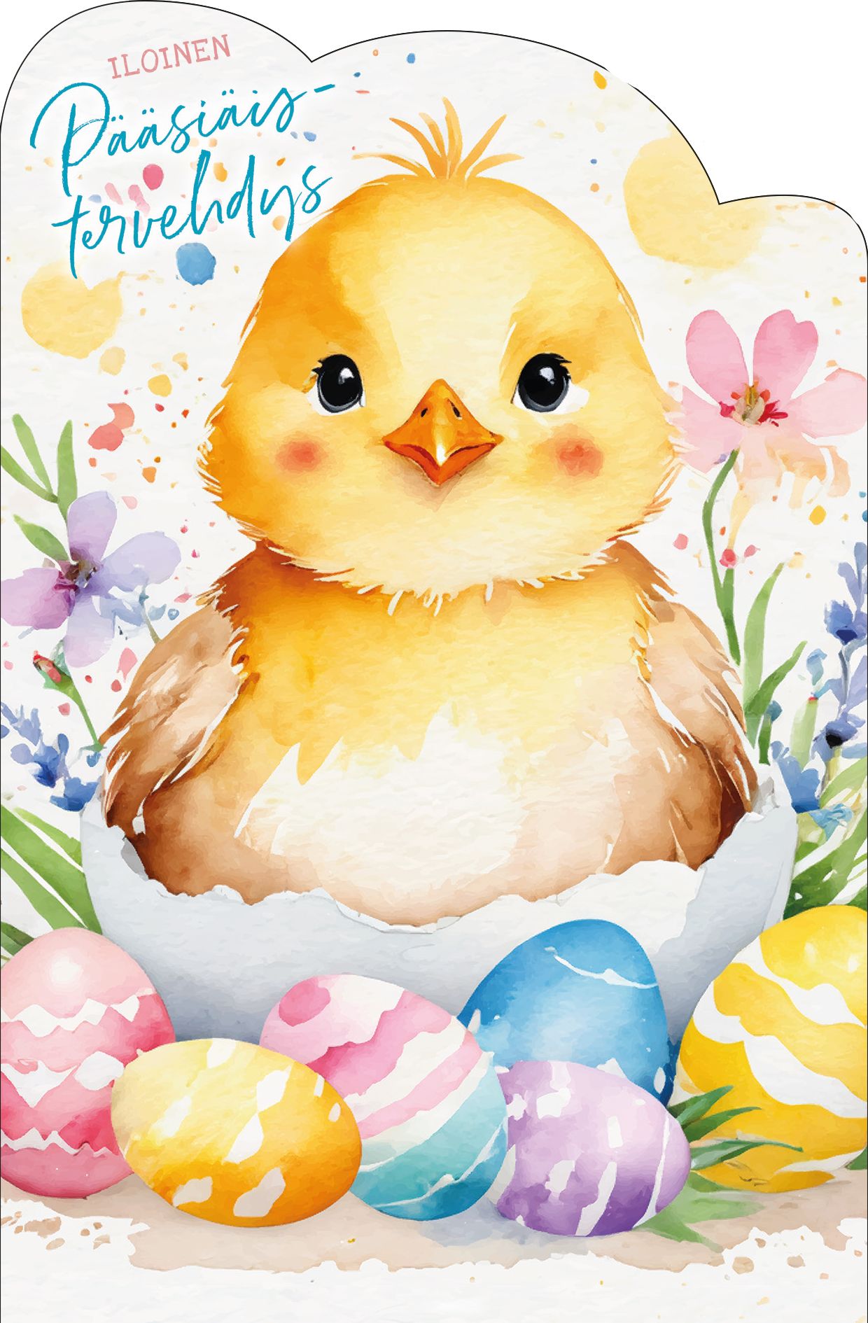 Pääsiäiskortti stanssattu