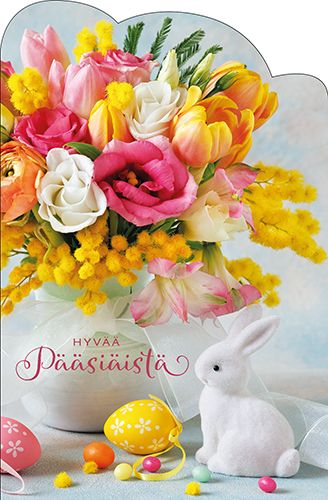 Pääsiäiskortti stanssattu