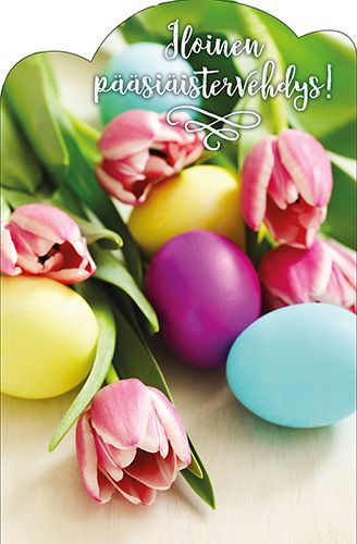 Pääsiäiskortti stanssattu