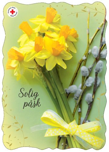 Pääsiäiskortti Suomen Punainen Risti postimaksu maksettu