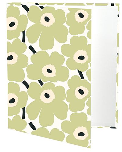 Rengaskansio 4 cm Marimekko Unikko vaaleanvihreä