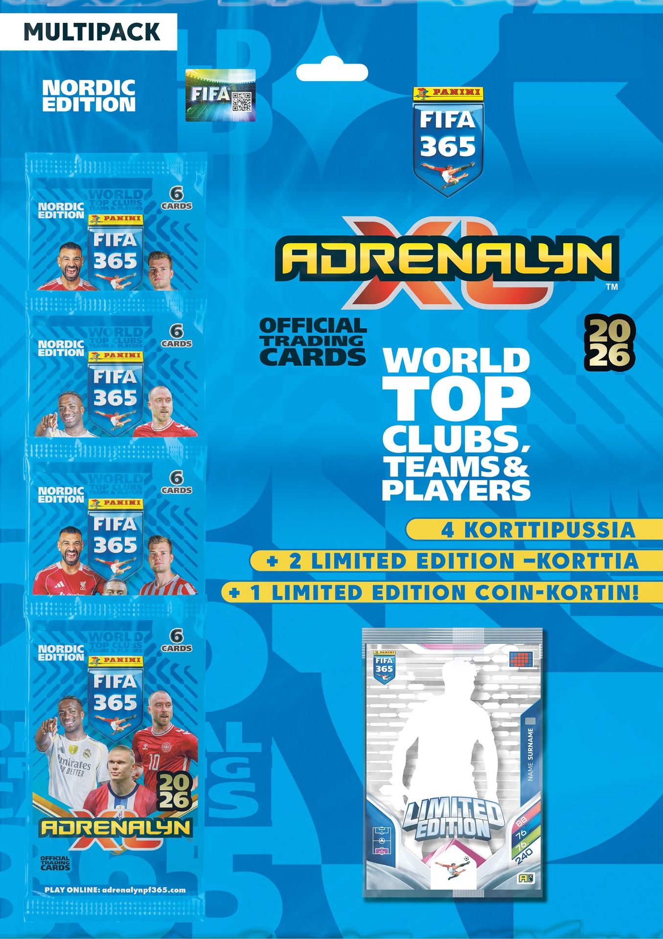 Panini Fifa 365 Adrenalyn XL -Multipack 2026 Nordic Edition