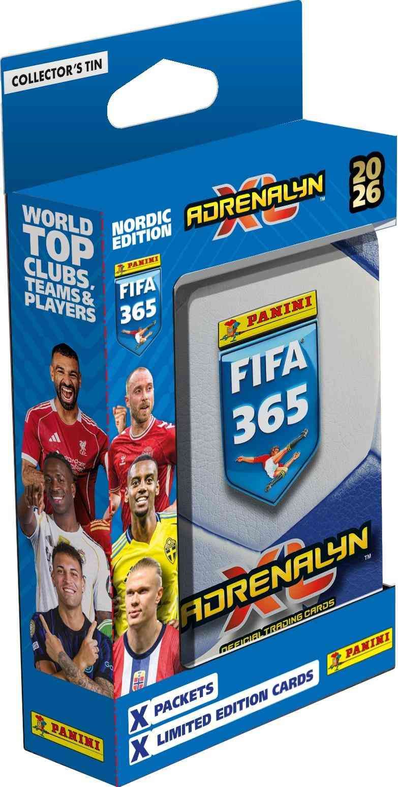 Panini FIFA 365 Adrenalyn XL -tasku metallirasia 2026 Nordic Edition
