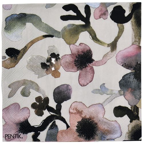 Servetti 25cm Pentik Ruusumalva vaaleanpunainen