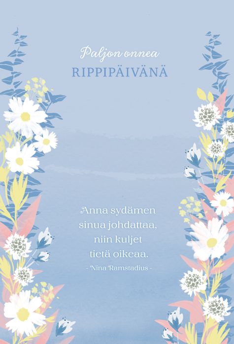 2-osainen rippikortti Hallmark