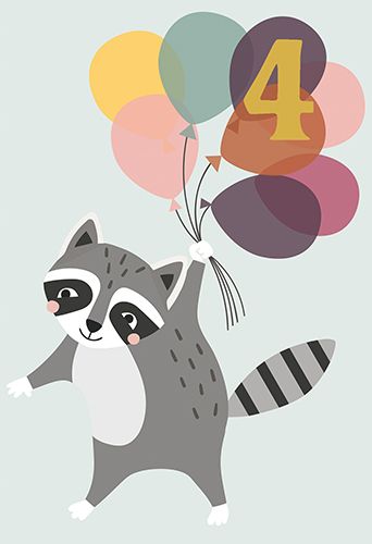 2-osainen onnittelukortti  4v