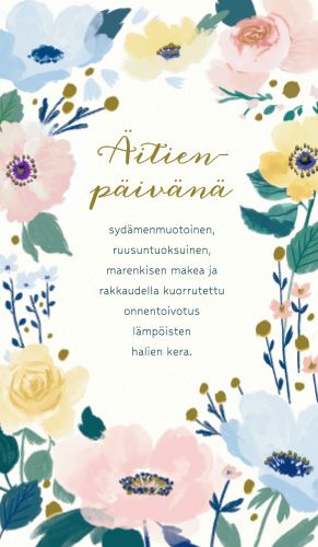 2-osainen äitienpäiväkortti Hallmark