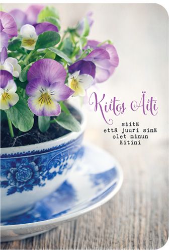 2-osainen äitienpäiväkortti Anna-Mari West