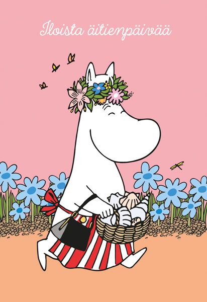 2-osainen äitienpäiväkortti Muumi