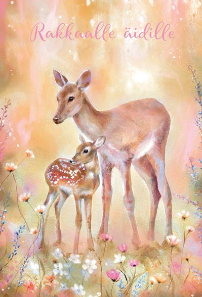 2-osainen äitienpäiväkortti Mainelakeus