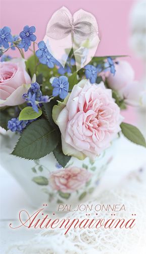 2-osainen äitienpäiväkortti Sari Savela