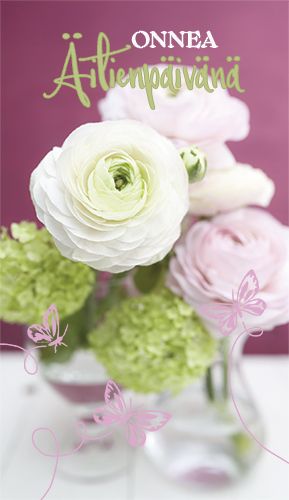 2-osainen äitienpäiväkortti Sari Savela