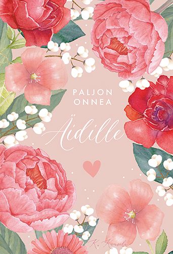 2-osainen äitienpäiväkortti Katri Kuusela