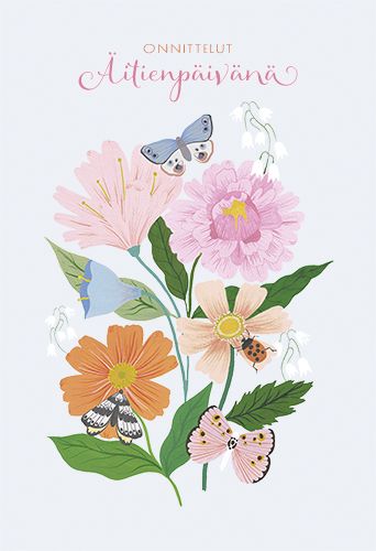 2-osainen äitienpäiväkortti Iisa Nuorttila