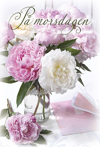 2-osainen äitienpäiväkortti ruotsinkielinen