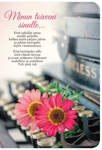 2-osainen kortti Anna-Mari West