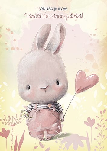 Postikortti lasten onnittelu