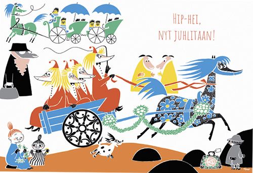 2-osainen kortti Muumi