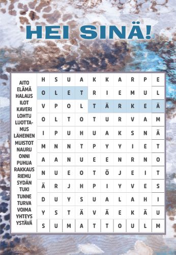 2-osainen ristikkokortti