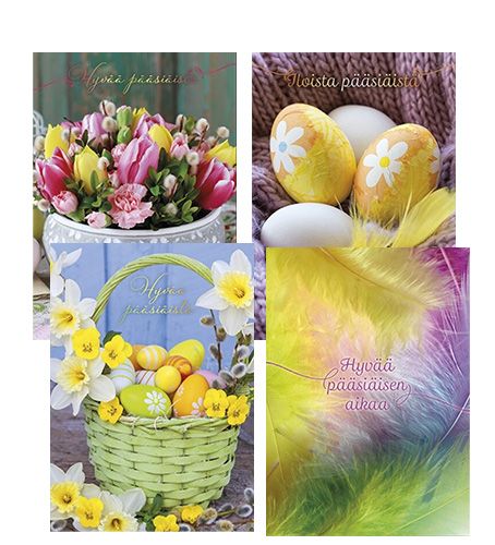 Pääsiäiskorttilajitelma