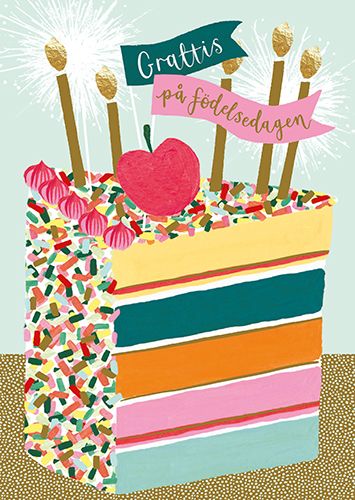 Postikortti Louise Tiler ruotsinkielinen