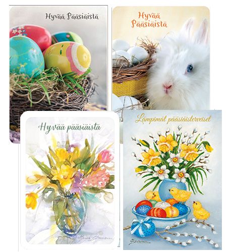 Pääsiäiskorttilajitelma