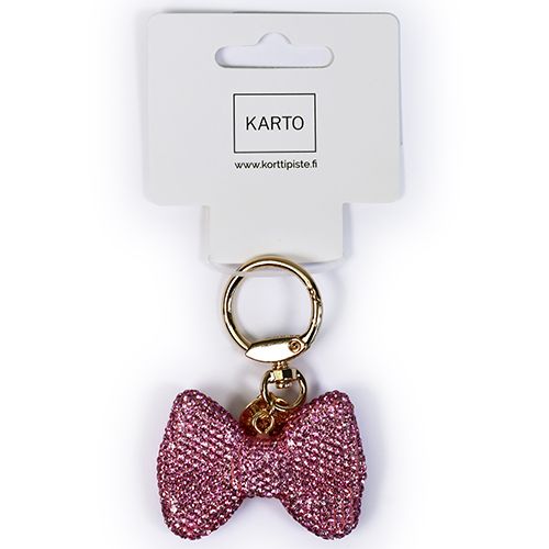 Avaimenperä rusetti pinkki