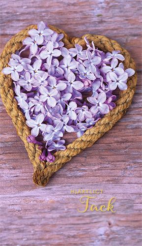 2-osainen kiitoskortti ruotsinkielinen