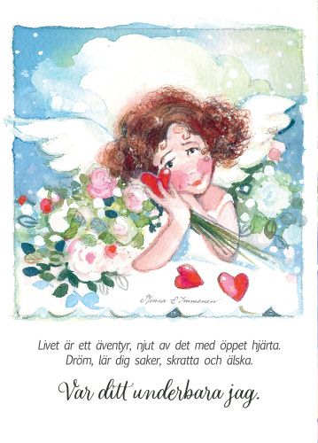 Postikortti Minna Immonen ruotsinkielinen